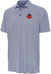 Antigua Chicago Bears Mens Navy Blue Classic Twine Short Sleeve Polo