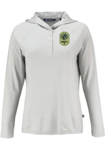 Cutter and Buck Nashville SC Womens Grey Coastline Eco Hooded Sweatshirt