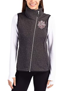 Cutter and Buck Indiana Hoosiers Womens Red 2025 CFP National Champions Mainsail Asymmetrical Vest