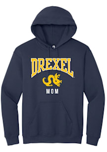 Summit Sportswear Drexel Dragons Mens Navy Blue Mom Long Sleeve Hoodie