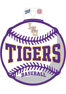 LSU Tigers Educate Baseball Stickers - Purple