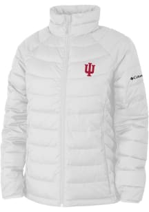 Womens Indiana Hoosiers White Columbia Powder Lite Heavy Weight Jacket