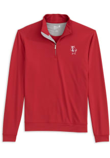 Johnnie O Indiana Hoosiers Mens Crimson Motion Vault Long Sleeve Qtr Zip Pullover