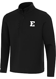 Antigua Eastern Michigan Eagles Mens Black Insider Long Sleeve Qtr Zip Pullover