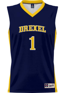 Mens Drexel Dragons Navy Blue ProSphere Adult Basketball Basketball Jersey