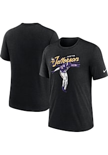Justin Jefferson Minnesota Vikings Black Local Pack Short Sleeve Fashion Player T Shirt