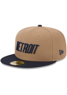New Era Detroit Tigers Mens Tan 2024 City Connect 59FIFTY Fitted Hat
