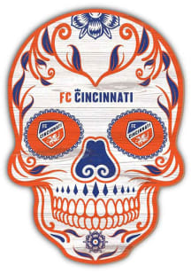 FC Cincinnati 12 Inch Sugar Skull Sign