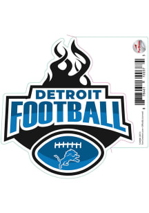 Detroit Lions Football Flames Stickers