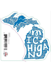 Detroit Lions State Name Stickers