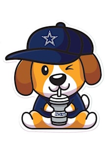 Dallas Cowboys 3in Dog Stickers - Blue