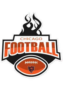 Chicago Bears 3in Football Flame Stickers