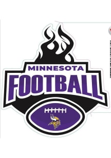 Minnesota Vikings 3in Football Flame Stickers
