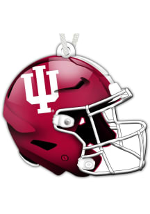 White Indiana Hoosiers Authentic Helmet Ornament