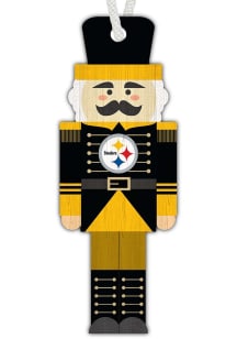 Pittsburgh Steelers Nutcracker Style Ornament - Black