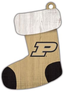 Gold Purdue Boilermakers Stocking Ornament