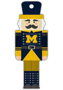 Yellow Michigan Wolverines Nutcracker Ornament