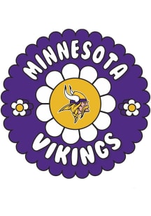 Minnesota Vikings 3in Groovy Flower Stickers