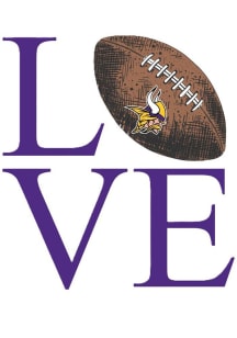 Minnesota Vikings 3in Love Stickers