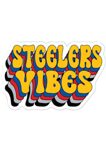 Pittsburgh Steelers 3in Team Vibes Stickers - Gold