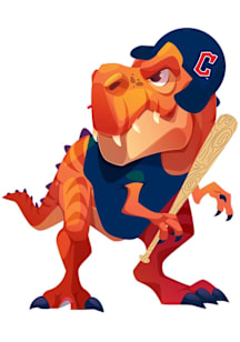 Cleveland Guardians 3in Tyrannosaurus Stickers - Navy Blue