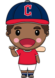 Cleveland Guardians 3in Baseball Player Stickers - Navy Blue