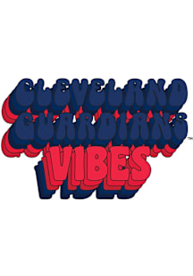 Cleveland Guardians 3in Team Vibes Stickers - Navy Blue