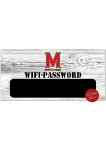 Red Maryland Terrapins Wifi Password Sign