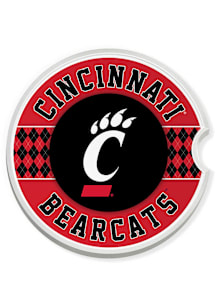 Cincinnati Bearcats Argyle Car Coaster - Black