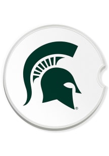 Green Michigan State Spartans Team Logo Car Coaster