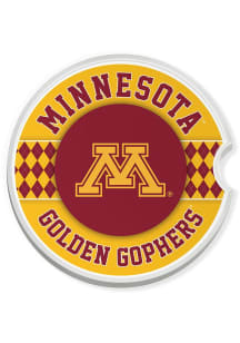 Maroon Minnesota Golden Gophers Argyle Car Coaster