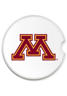 Maroon Minnesota Golden Gophers Team Logo Car Coaster