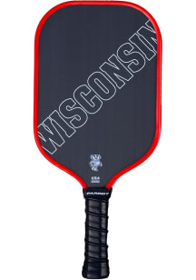 Black Wisconsin Badgers Wordmark Pro Formance Pickleball Paddles