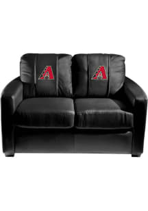 Arizona Diamondbacks Faux Leather Love Seat - Black