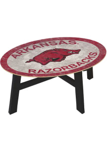 Arkansas Razorbacks Team Color Logo Red Coffee Table