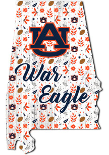 Auburn Tigers Floral State Sign