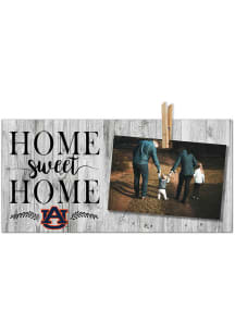 Auburn Tigers Home Sweet Home Clothespin Picture Frame