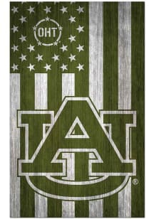 Auburn Tigers 11x19 OHT Military Flag Sign