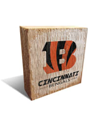 Cincinnati Bengals Team Logo 6X6 Block Sign