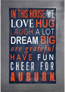 Auburn Tigers In This House Picture Frame