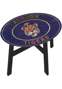 Auburn Tigers Logo Heritage Side Orange End Table
