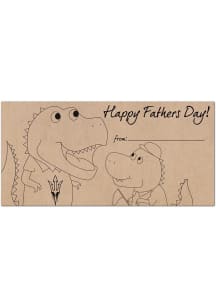 Arizona State Sun Devils Fathers Day Coloring Sign