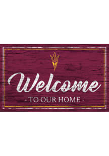 Arizona State Sun Devils Welcome to our Home 6x12 Sign