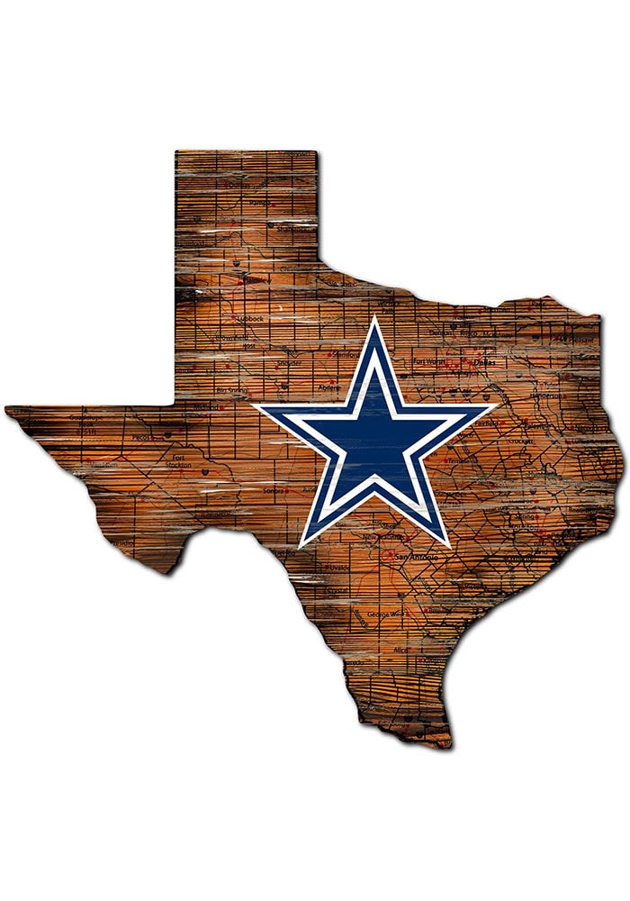 Dallas Cowboys 11'' x 19'' Distressed Flag Sign