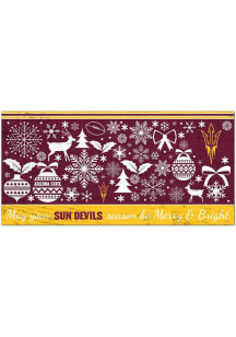 Arizona State Sun Devils Merry and Bright Sign