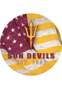 Arizona State Sun Devils 24in Flag Circle Sign