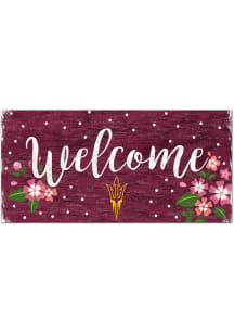 Arizona State Sun Devils Welcome Floral Sign