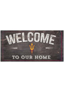 Arizona State Sun Devils Welcome Distressed Sign