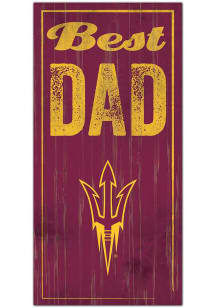 Arizona State Sun Devils Best Dad Sign