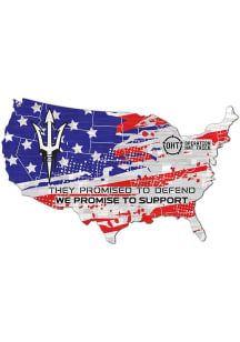 Arizona State Sun Devils OHT USA Shape Cutout Sign